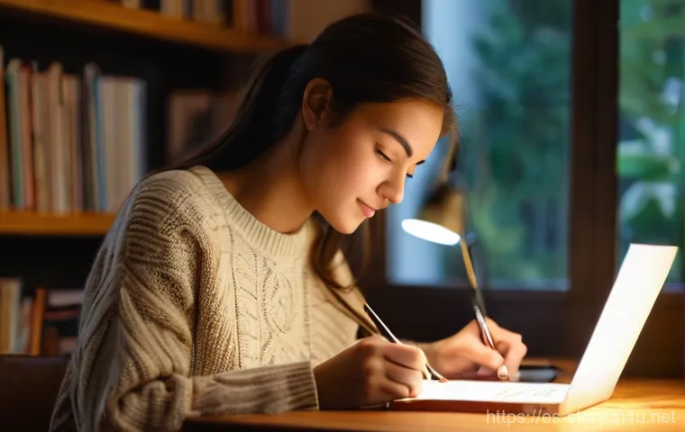 스토리텔러가 배우는 교육 과정 - **Prompt:** A young, vibrant woman in her late 20s, wearing comfortable, stylish casual clothes (lik...