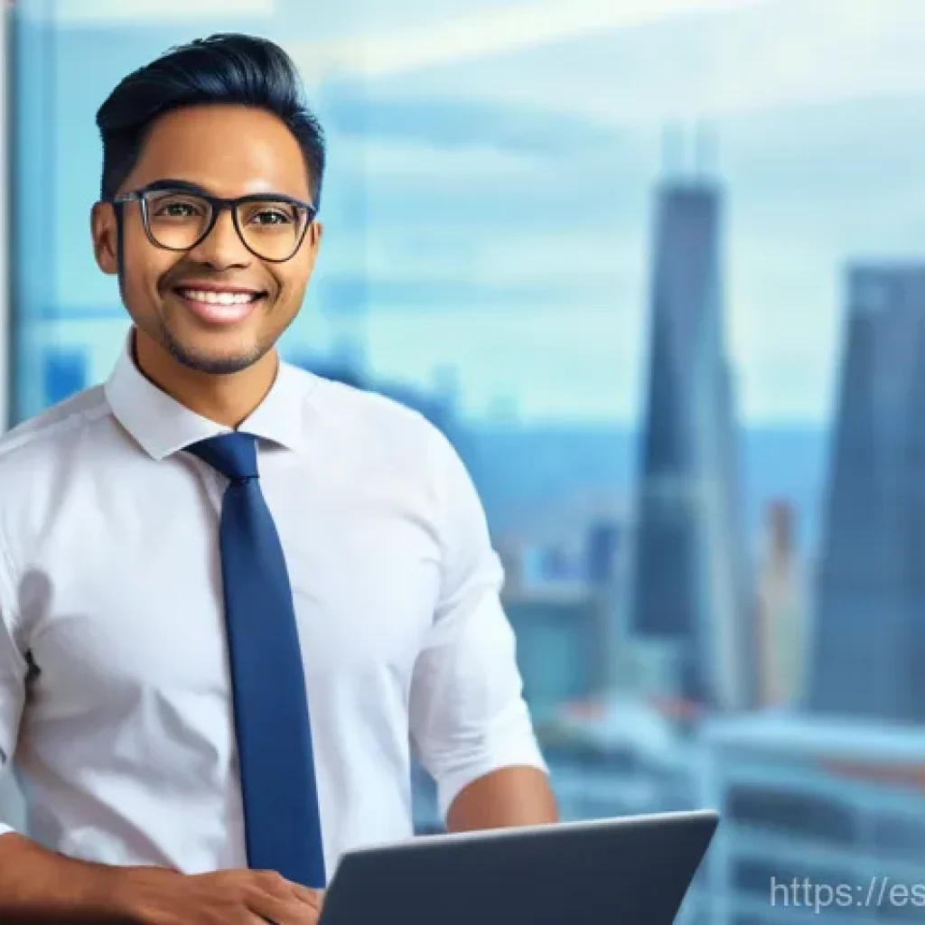 스토리텔러 자격증 시험 준비 과정 공유 - **Prompt:** A confident, diverse professional in their late 30s, dressed in a smart business-casual ...