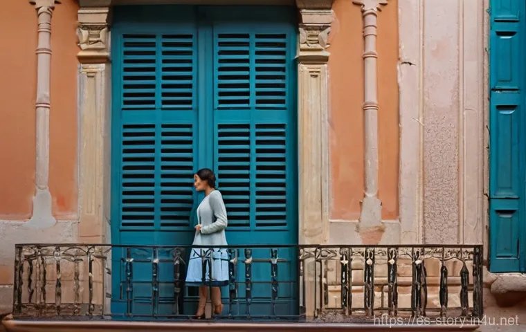 스토리텔러와 영화 스토리텔링의 차이 - **Prompt:** "A young woman, wearing a modest, knee-length dress and a light cardigan, stands silentl...