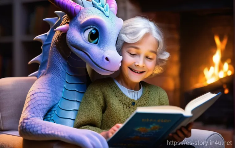 스토리텔러와 스토리텔링 테크놀로지 발전 - **From Hearth to Hologram: The Evolution of Storytelling**
A heartwarming scene depicting the ev...