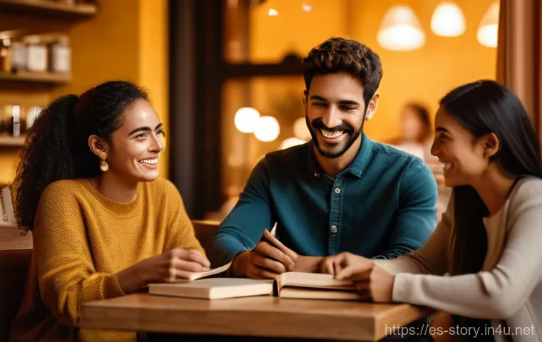 스토리텔러 직업의 장단점과 도전 과제 분석과 사례 연구와 전략 - A diverse group of people, aged 25-60, dressed in smart casual attire, are gathered in a warmly lit,...