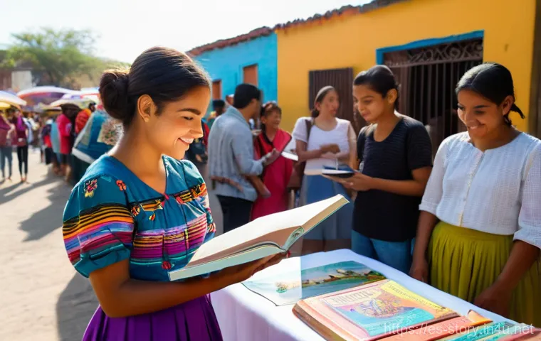 스토리텔러가 알아야 할 법률 지식 - **Prompt:** Three cheerful and diverse young Latin American creators—a male artist with a sketchbook...