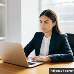 스토리텔러가 작성한 최고의 업무일기 사례 - **Prompt:** A young professional, a woman in her late 20s or early 30s with a warm, thoughtful expre...