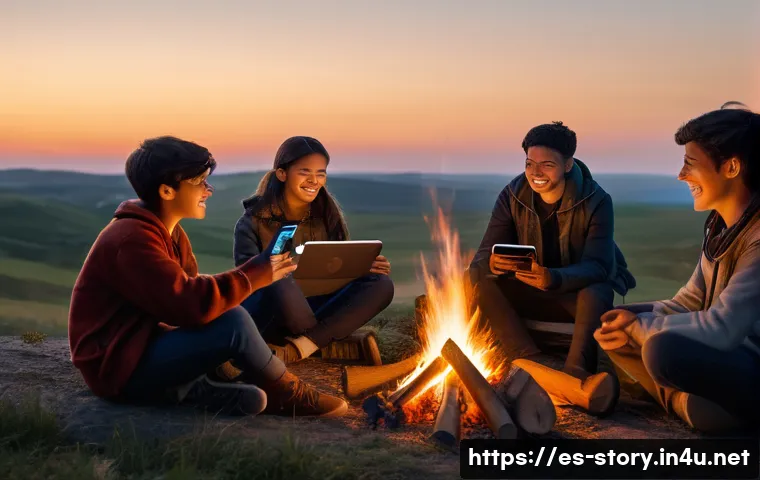 스토리텔러 직무와 관련된 글로벌 사례 - The Timeless Thread of Storytelling**
A cinematic, wide-angle shot depicting the evolution of storyt...