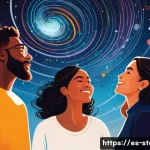 스토리텔러 직무 전환을 고려할 때 - A vibrant, dynamic illustration depicting a diverse group of individuals from various backgrounds. T...