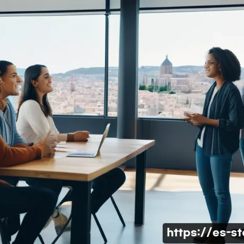 스토리텔러 관련 직업과 스토리 제작 방법과 사례 분석과 연구 - A dynamic marketing campaign scene featuring a diverse group of young adults in casual modern clothi...