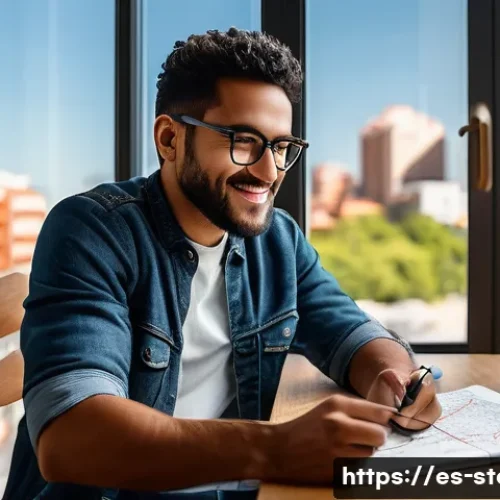 Home 31 스토리텔러 직업과 관련된 다양한 이야기 제작 방법 - A dynamic digital storyteller workspace showing a modern Latino writer in a cozy home office filled ...