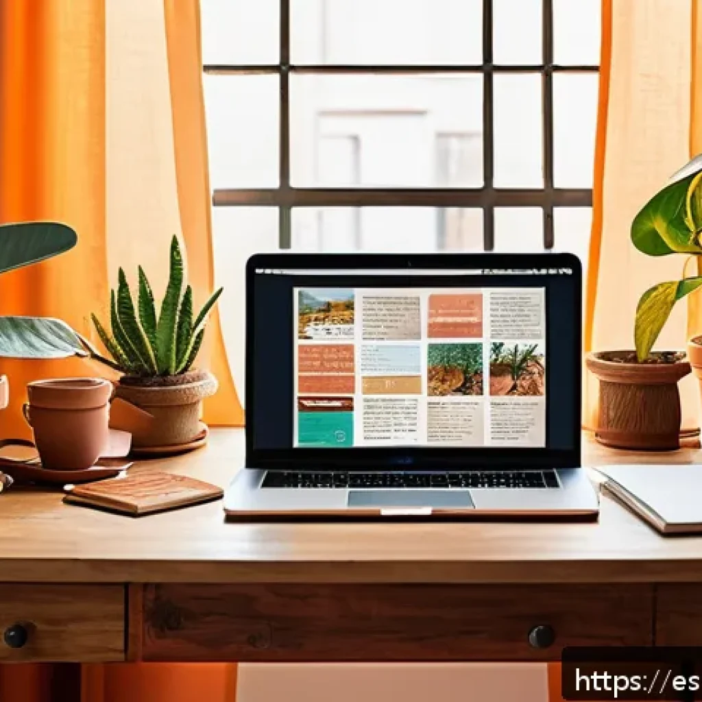 스토리텔러가 알아야 할 소셜미디어 활용법 - A vibrant social media content creator’s workspace in a cozy Spanish-style home office, featuring wa...