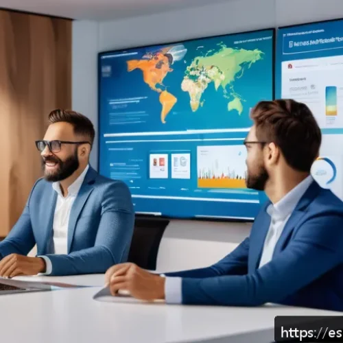 스토리텔러가 진행한 대형 프로젝트 사례 - A diverse group of professionals collaborating in a modern digital marketing agency office, showcasi...