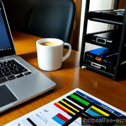 Home 17 스토리텔러 실무에서 필요한 데이터 관리 - Photorealistic documentary-style scene of a Spanish-speaking storyteller’s data management workspace...
